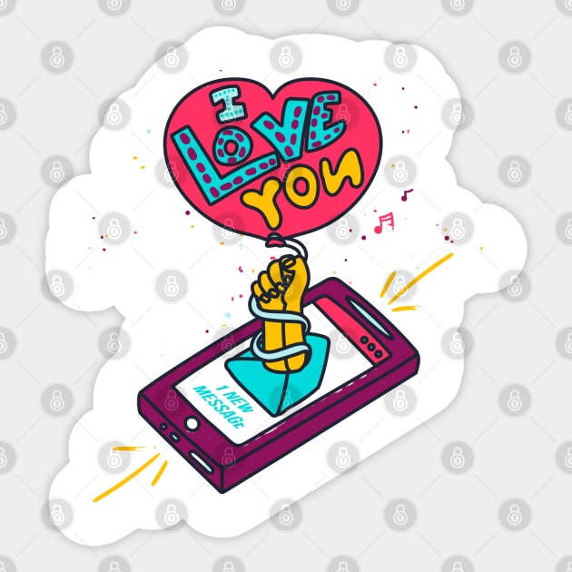 I Love You Mom Sticker by busines_night